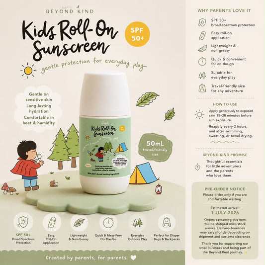 [PRE ORDER - ETA 1st July 2026] Kids Roll On Sunscreen SPF 50+